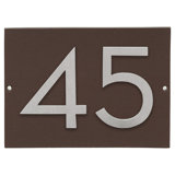 Floating 1-Line Wall Address Plaque