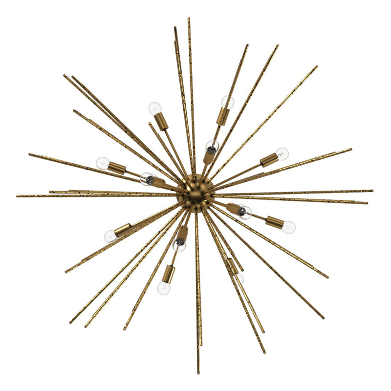 Tryst 16-Light Sputnik Sphere Chandelier, Burnished Gold