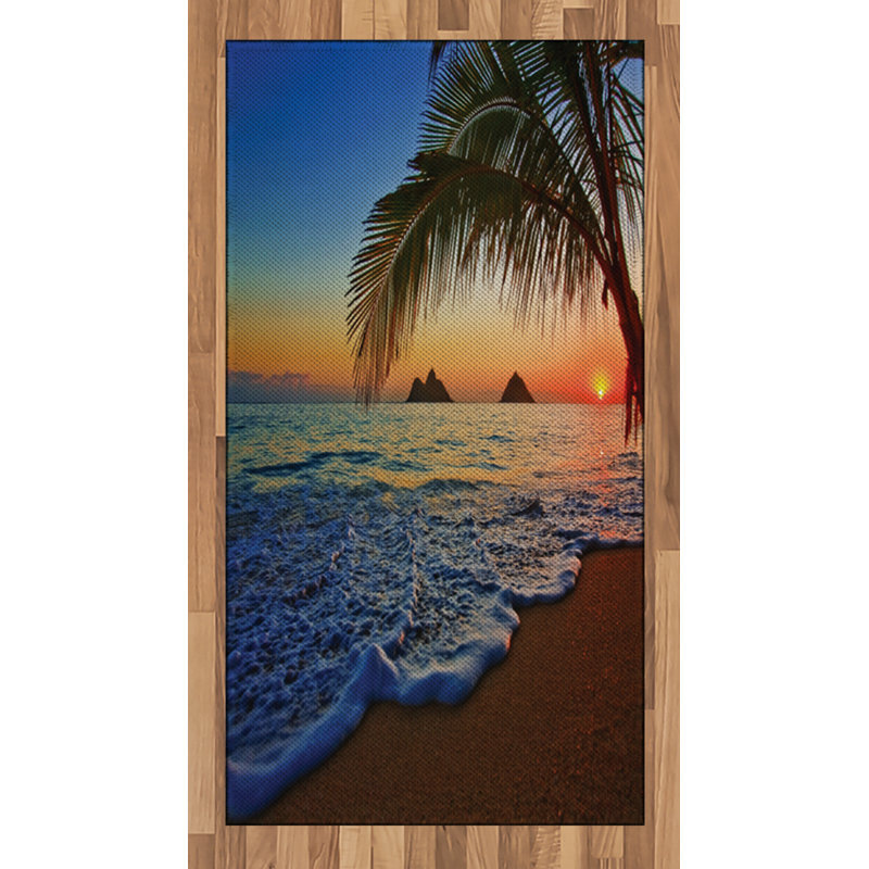 Hawaiian High Density Long Fiber Poly Threads Decorative Area Rug Carpet, Rectangle 2'7" x 5'