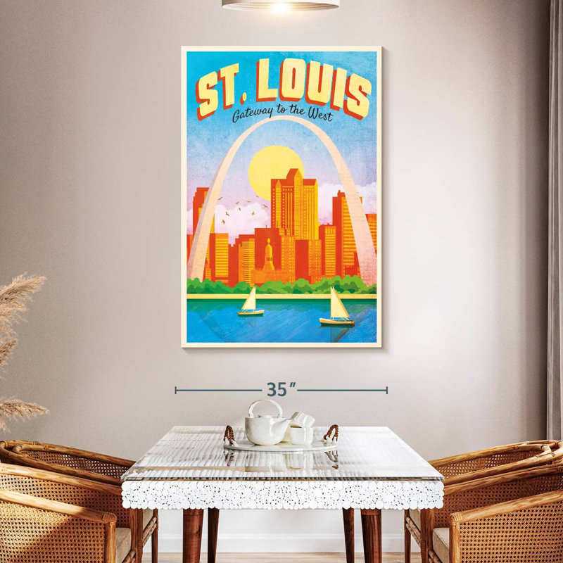 Affiche St. Louis Gateway, H 51 po x l 34 po