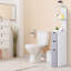 Armoire à linge de salle de bain de 54 po de hauteur - 2 tablettes et tiroirs
