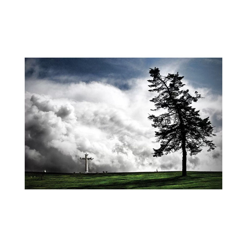 Cross Pray - Wrapped Canvas Print, 20.32cm H x 30.48cm W x 1.91cm D