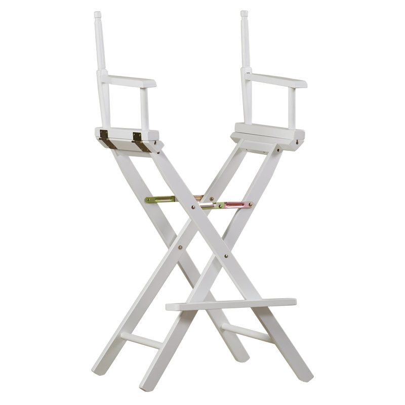 Chaise de réalisateur pliante Craighead, Blanc, 18 po
