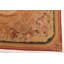 Tapisserie française rouge foncé Kilim 9 pi 7 po x 13 pi 9 po