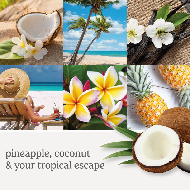 White Coconut Beach Soy Small Tumbler Candle