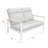 Townsend Metal Outdoor Loveseat With Sunbrella Cushion-116257306-116257308