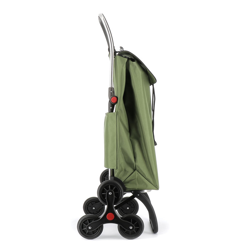 Shopping Trolley Rolser I-Max MF 6 Wheel Stair Climber Foldable, Forest Green