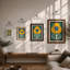 Geometric Bloom Botanical - Framed Print-70523916-70523917