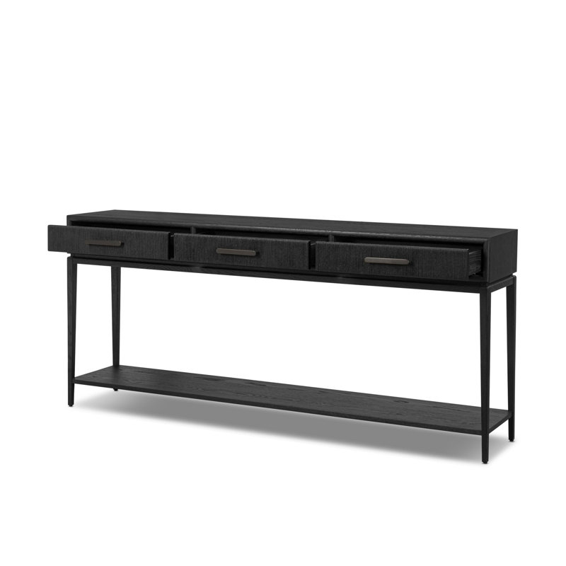 ROSENELL 78'' W Console Table, Black