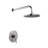 Soriano Wall Mount Chrome Finish Shower System with Handheld Sprayer and Rainfall Head