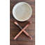 Serving Bowl With Wooden Feet-1829677489