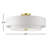Flaire Linen Blend Semi Flush Mount-162160459-144613851