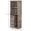 Buffet de cuisine autoportant rustique avec huche