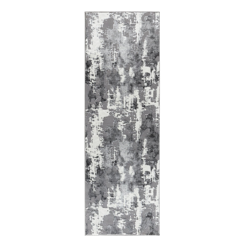 Studebaker Washable Abstract Indoor Rug, Rectangle 2'8" x 8'1"