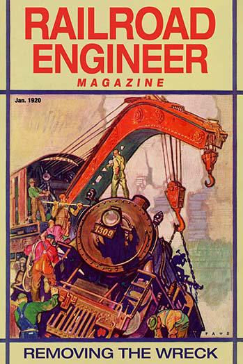 « ferr engineer magazine : suppression de la wreck », affiche rétro, H 66 po x l 44 po x P 1,5 po