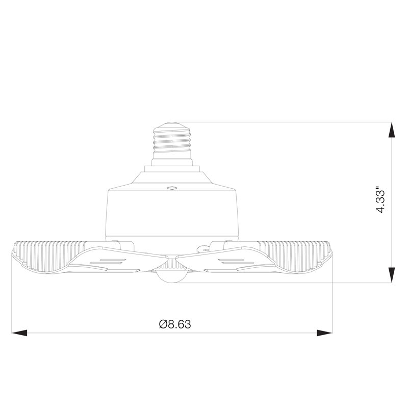 60 Watt White LED Bulb
