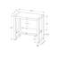 2 tables de bout en stratifié gris et métal noir, pour une utilisation flexible dans une chambre ou un salon