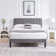 Auxter Upholstered Platform Bed Frame with Adjustable Headboard No Box Spring Needed