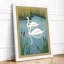 Swans Among Reeds Coastal - Framed Print-741443710-741443709