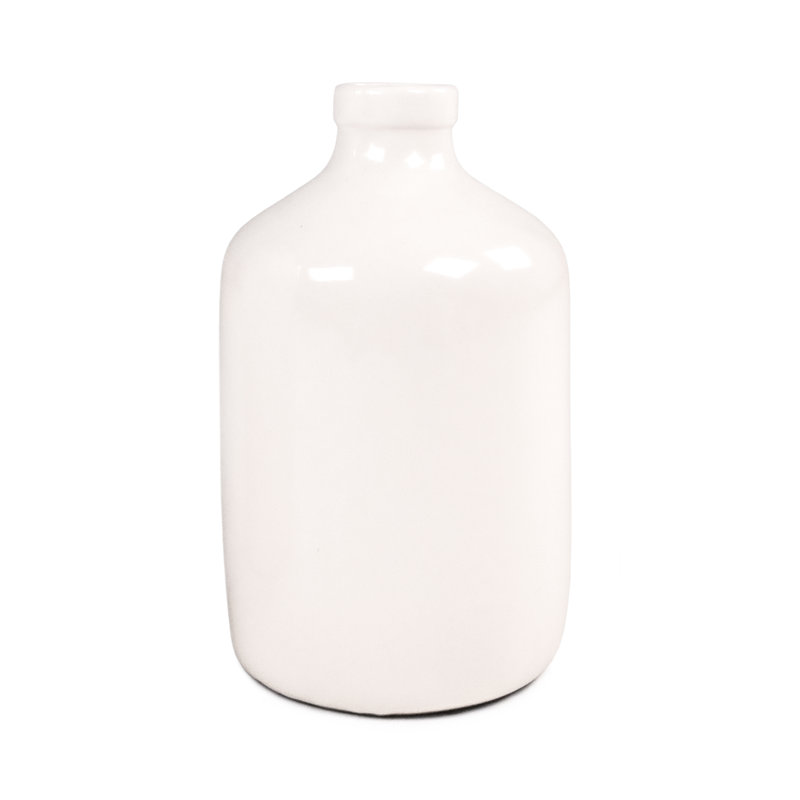 Vase de table en céramique Vlasta, H 11 po x l 6,5 po x P 6,5 po