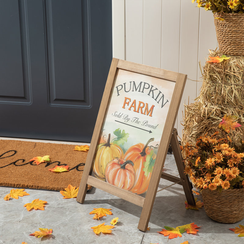 Enseigne de jardin d'automne 24 "H
