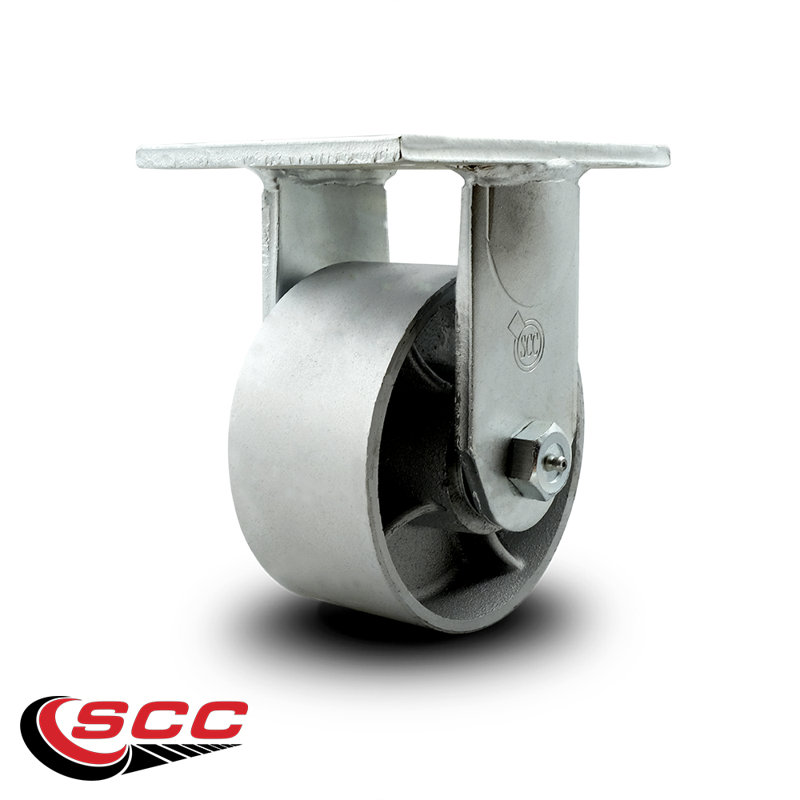Semi Steel Cast Iron Rigid Top Plate Caster