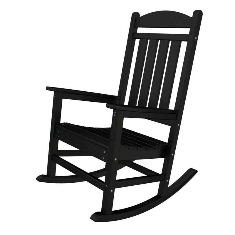 POLYWOOD Rocker Rocking Chair, Black