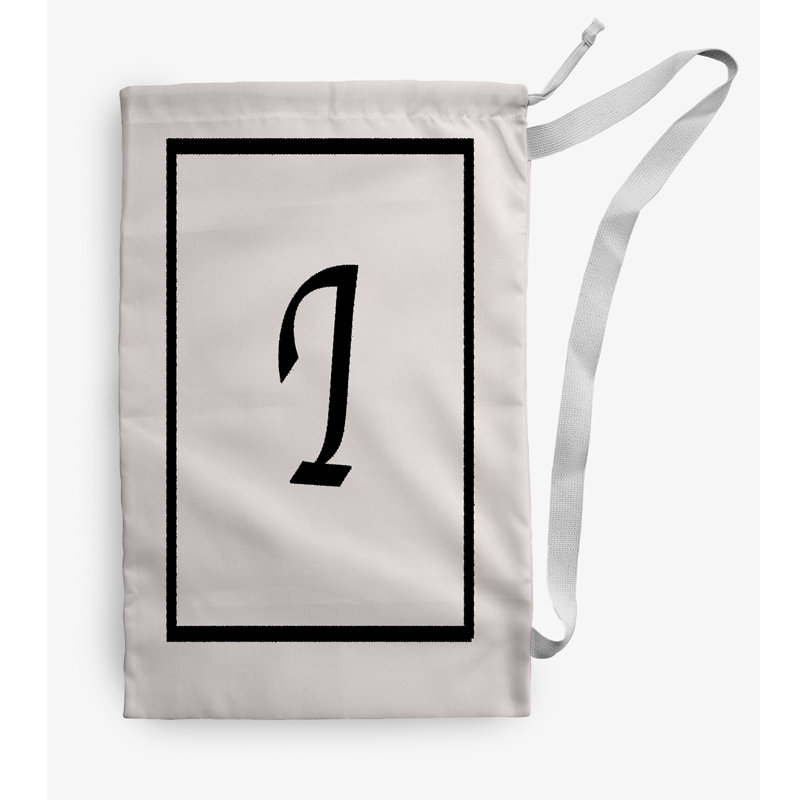 Sac à linge Monogram, Moyen (H 36 po x l 28 po), Ivoire