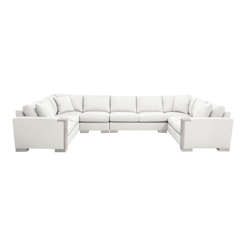Abingdon By Michael Weiss Upholstered Sectional Symmetrical, Tommy Snow, Dove Gray