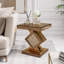Table de bout en miroir Diamond