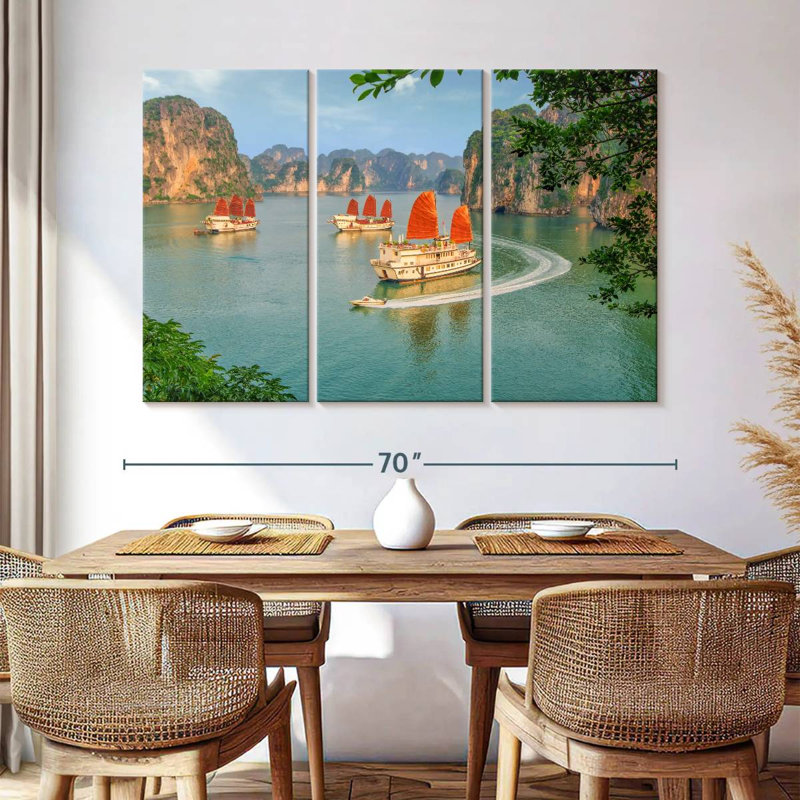Bateaux de croisière Mehar Halong Bay, H 42 po x l 65 po