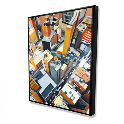 High Top View of New York Buildings Canvas | Bedroom Decor