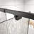 44"-48" W X 71" H Pivot Swing Semi-frameless Shower Door With 1/4" Tempered Clear Glass