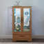 Vitrine lumineuse vitrée avec tablettes réglables - 2 portes