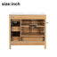 Meuble-lavabo autoportant en bois avec 2 portes et 4 tiroirs 