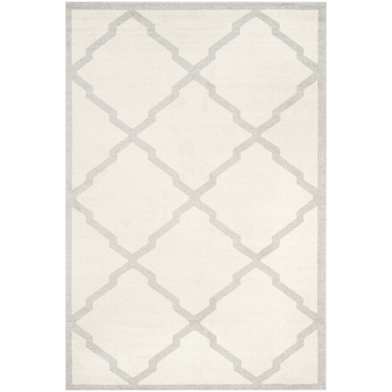 Tapis beige à motif géométrique Ammundsen, Rectangle 5 pi 3 po x 8 pi