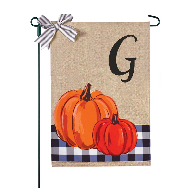 Monogramme Buffalo Check Pumpkins