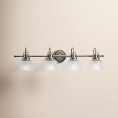 Rosser 4 Light Transparent Dimmable Vanity Light