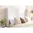 Upholstered Wingback Bed / Tall 54" Headboard Upholstered Queen Bed / Without Wooden Slats-466876308