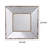 Glimmer Vintage Square Accent Mirror With Speckled Silver Finish
