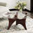 Krassimir Glass Top Coffee Table Wood Base