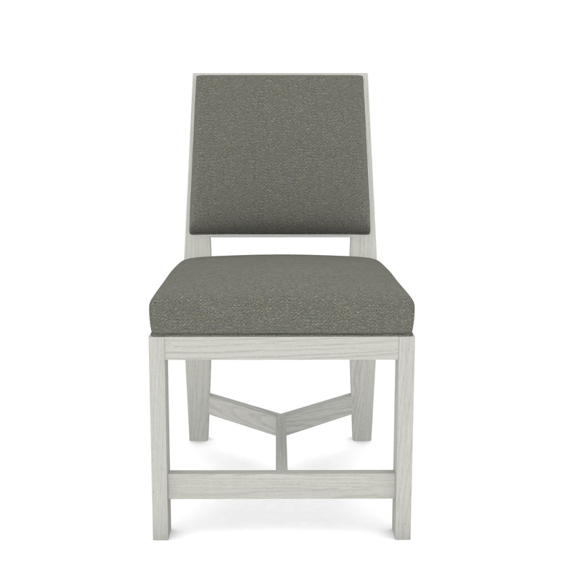 Thom Filicia Home Upholstered Back Side Chair, Nomad Slate Crypton® Chenille, Navajo