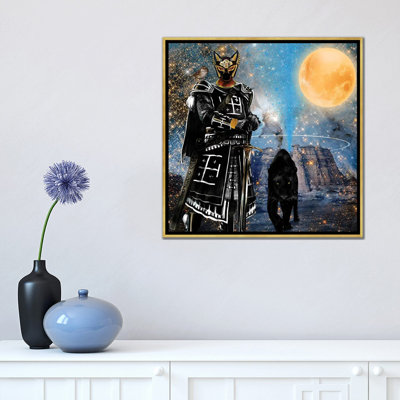 «Égyptien noir chevalier» par Yvonne Coleman Burney - impression d'art graphique