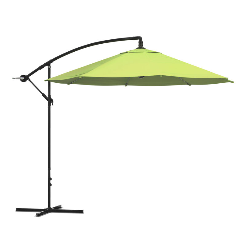 304.8cm Cantilever Parasol, Lime Green