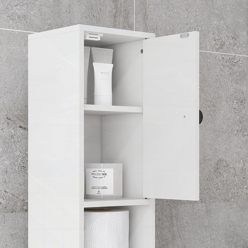 Armoire de rangement haute pour salle de bain