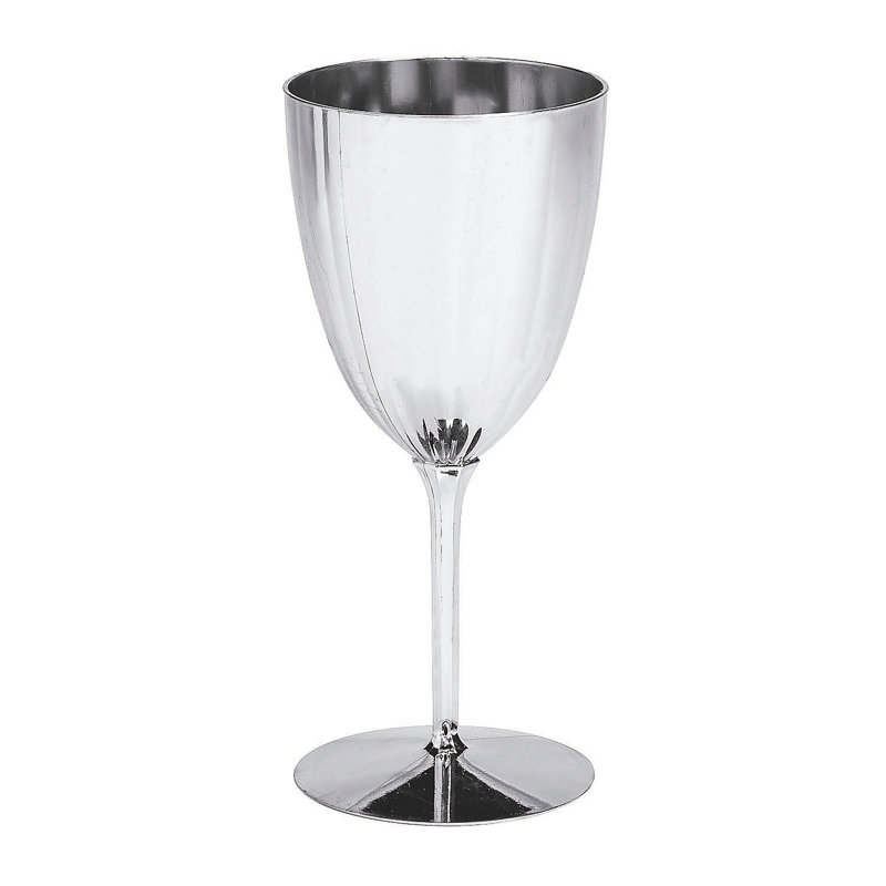 6 oz. Fine Silver Wine Glass Set