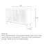 Armoire de rangement simple et moderne en bois massif avec buffet