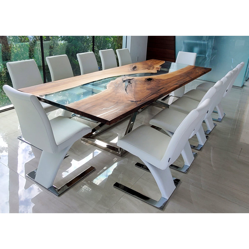 Abruzzo Walnut Wood Dining Table, 42" W x 72" L
