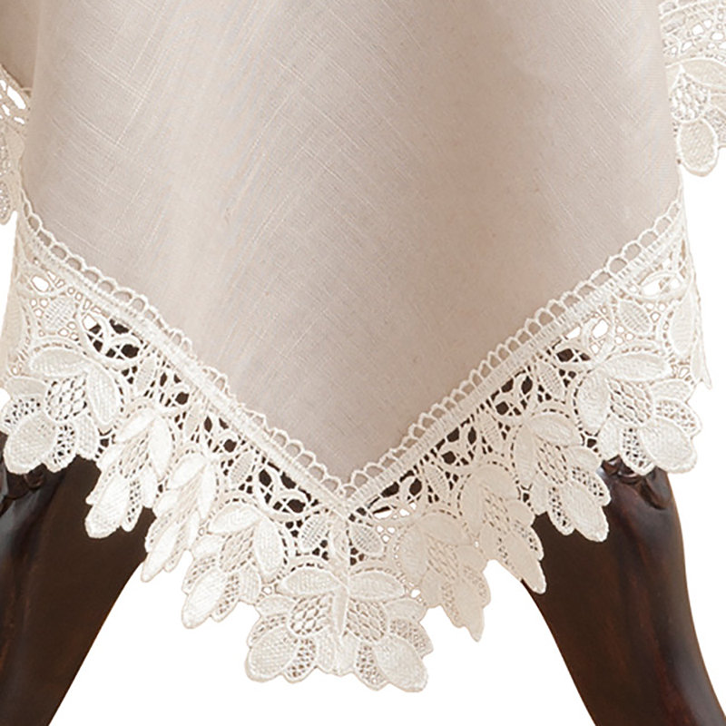 Nappe Venetto, Taupe, 36 po carré