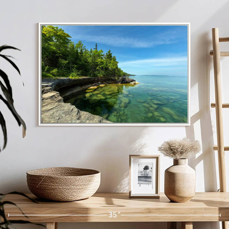 Photographie de Paradise Cove, Cadre flottant blanc, 25 po x 17 po